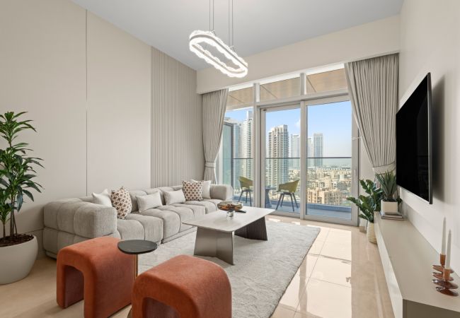 Apartment in Dubai - Urban Compact 2 BKH|Sleeps 4|Full BurjKhalifa View