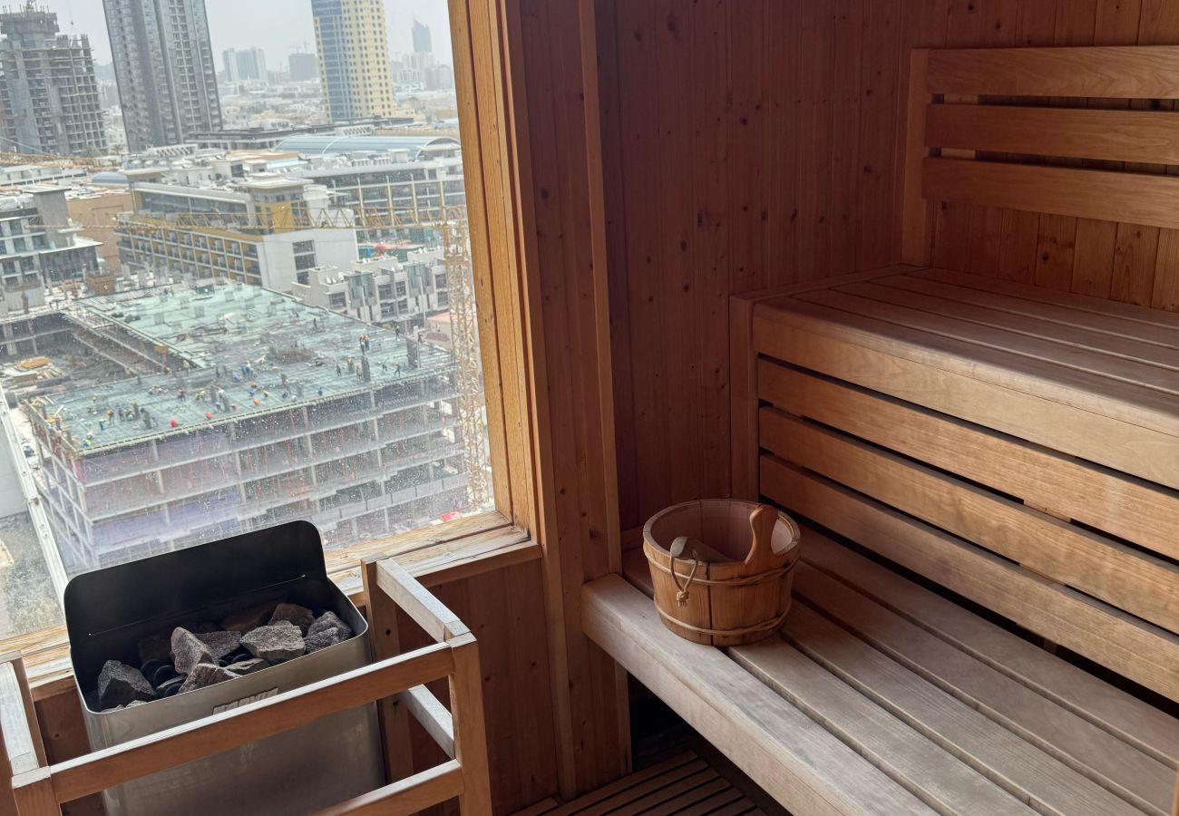 Apartment in Dubai - Elite Haven: Luxurious 1BR in Blue Bell
