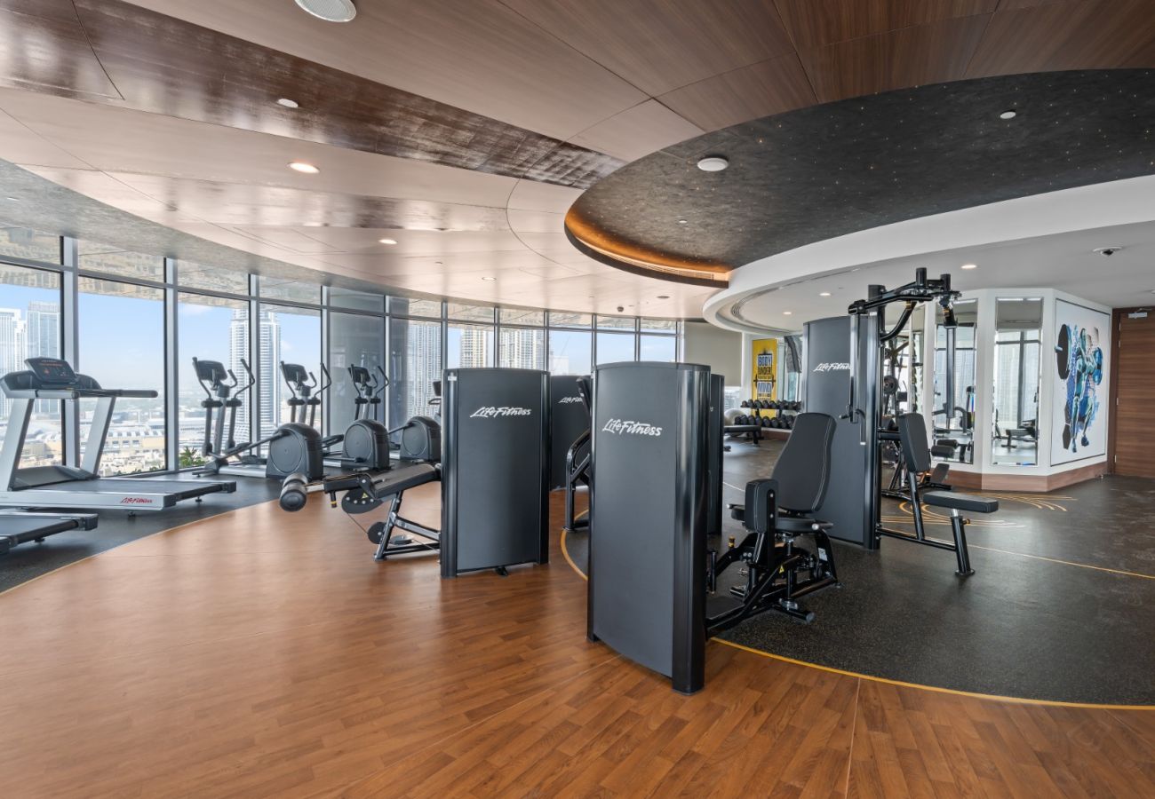 Apartment in Dubai - Royale 1BR+Study|Sleeps 4|Full Burj Khalifa View