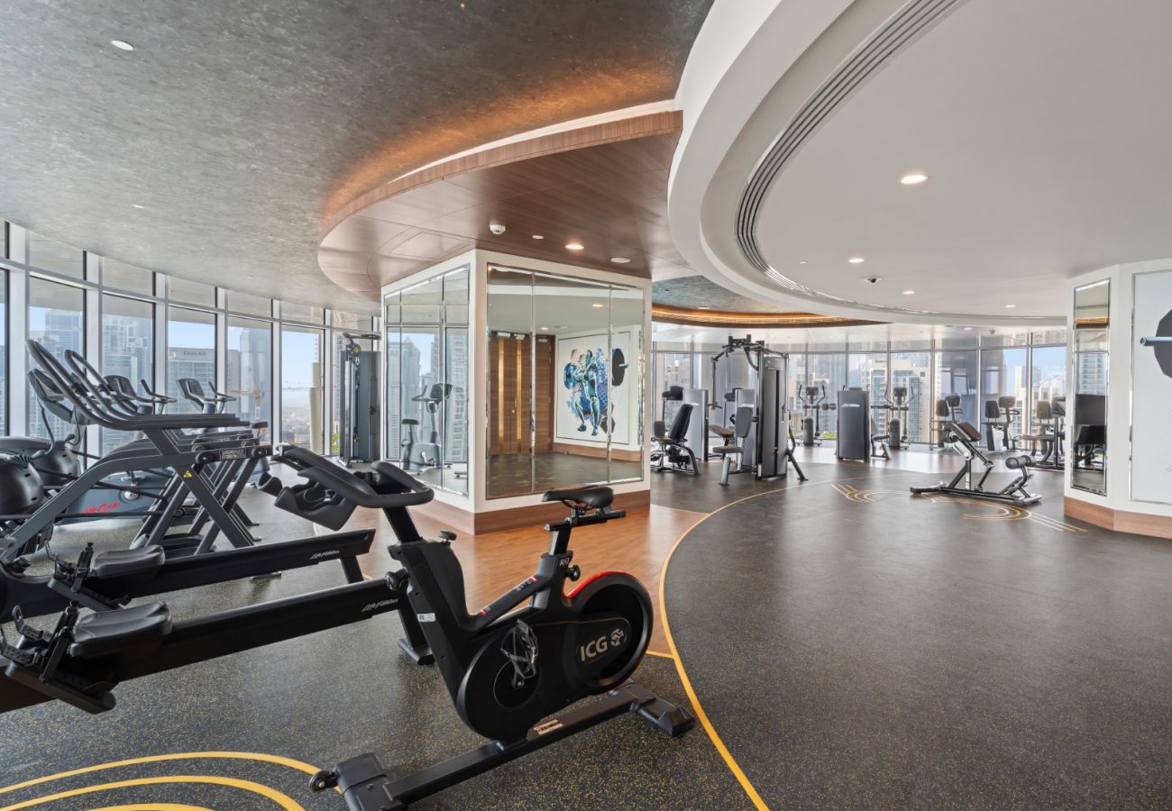 Apartment in Dubai - Royale 1BR+Study|Sleeps 4|Full Burj Khalifa View