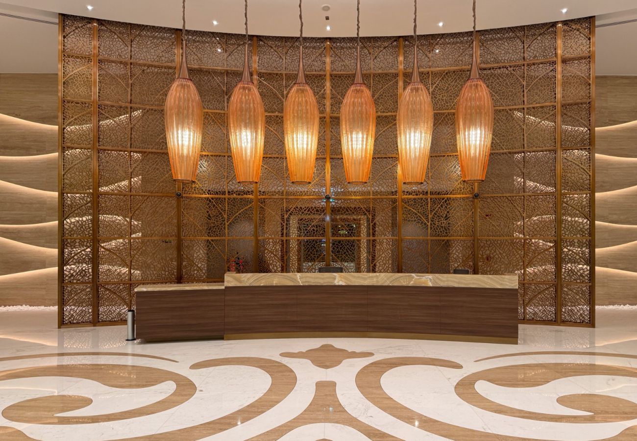 Apartment in Dubai - Royale 1BR+Study|Sleeps 4|Full Burj Khalifa View