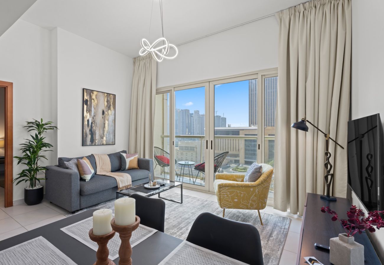 Apartment in Dubai - Luxurious 1BR w SofaBed|Sleeps 4|Marina View Tower