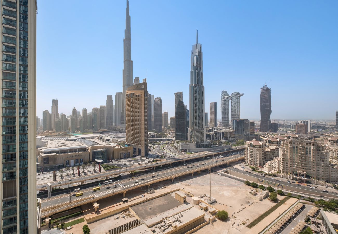 Apartment in Dubai - Prime Suite 2BR w Full Burj Khalifa View