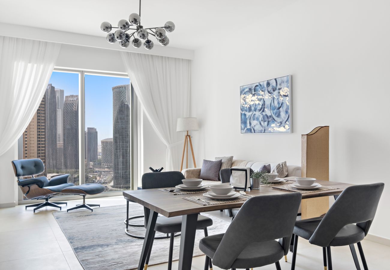 Apartment in Dubai - Prime Suite 2BR w Full Burj Khalifa View