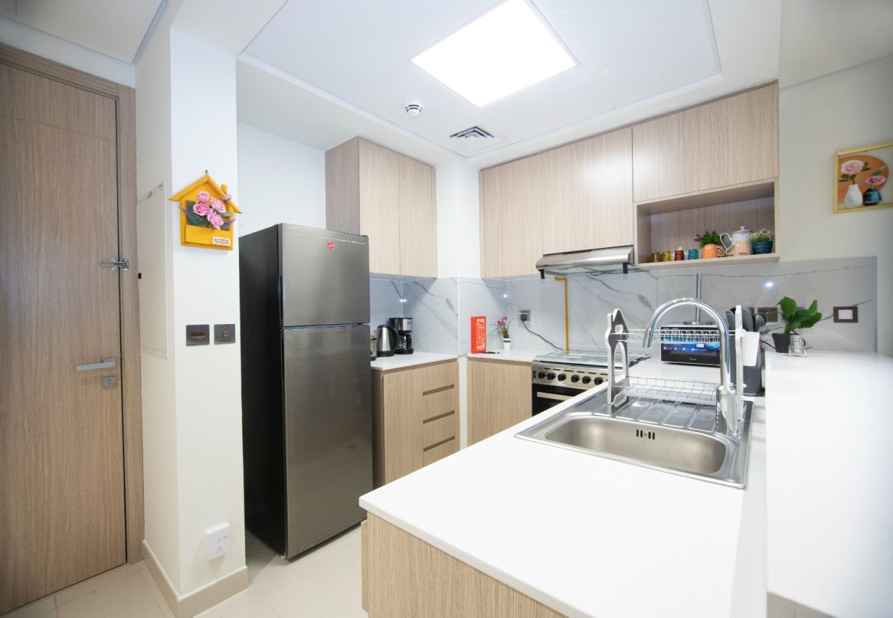 Apartment in Ras Al Khaimah - Serene Chic 1BR in Bay Residences Central 1