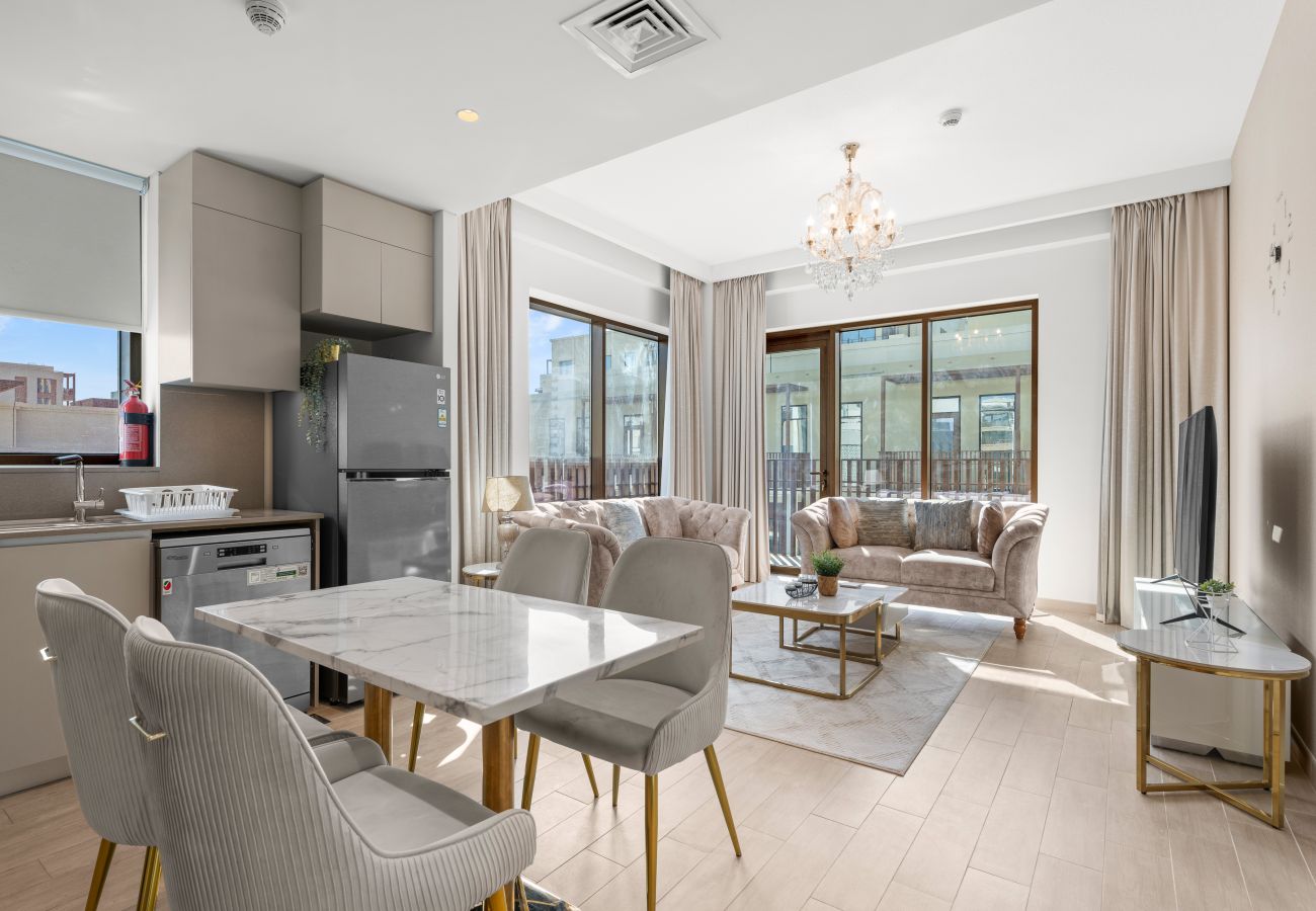 Apartment in Dubai - Chic Luxury 1BR+Sofabed |Sleeps 4| in Lotus 3